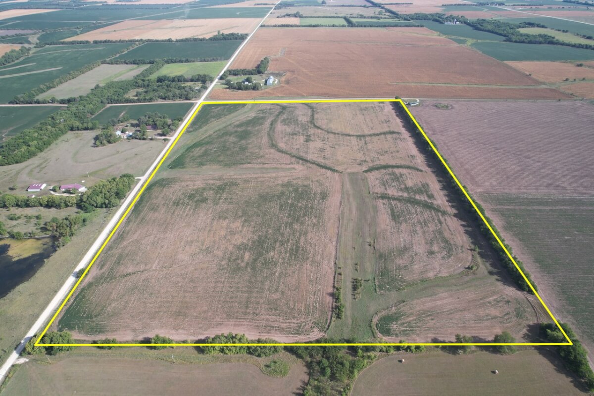 60 Acres Marion County Kansas Tillable Farm Ground Land For Sale North 