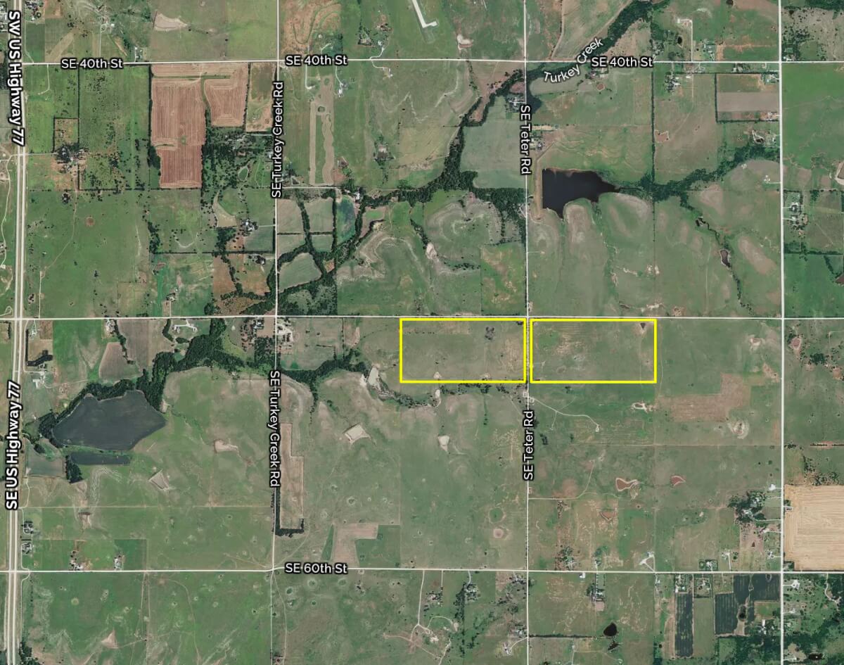 Butler County Kansas Land Aerial - Sundgren Realty Inc